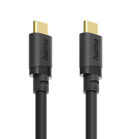 Hama USB-C Cable, USB 3.2 Gen1, 5 Gbit/s, 240 W, 0.75 m