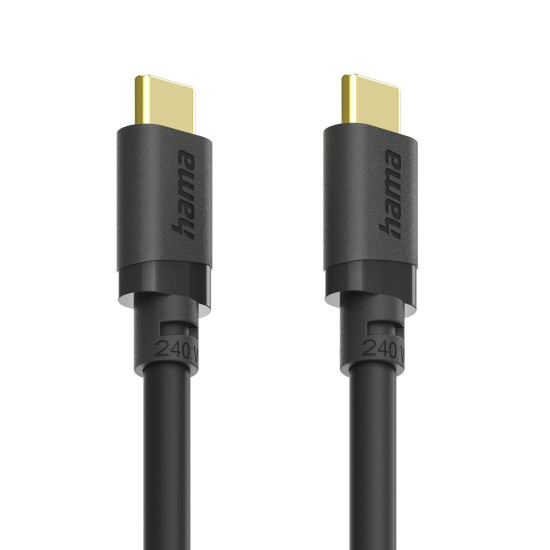 Hama USB-C Cable, USB 3.2 Gen1, 5 Gbit/s, 240 W, 0.75 m