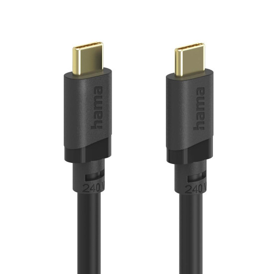 Hama USB-C Cable, USB 3.2 Gen1, 5 Gbit/s, 240 W, 0.75 m