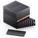 Кутия Jonsbo N6 NAS Micro-ATX - Black