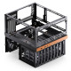 Кутия Jonsbo N6 NAS Micro-ATX - Black