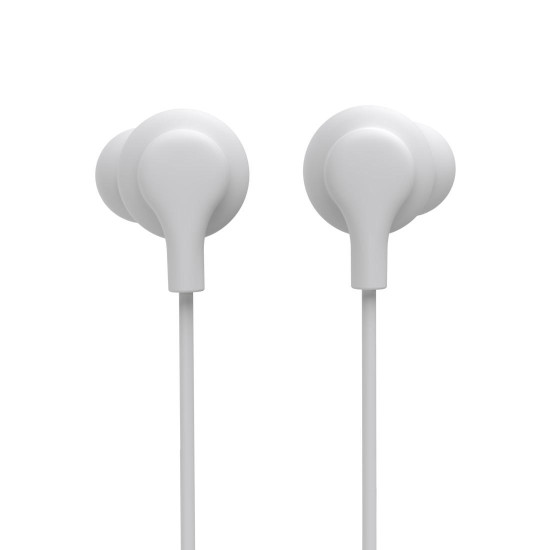 Hama “Curly” Headphones, In-Ear, Microphone, Cable Kink Protection, USB-C, white