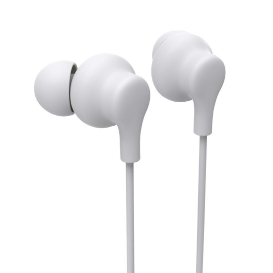Hama “Curly” Headphones, In-Ear, Microphone, Cable Kink Protection, USB-C, white