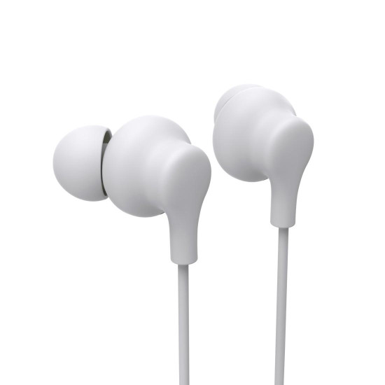 Hama “Curly” Headphones, In-Ear, Microphone, Cable Kink Protection, USB-C, white