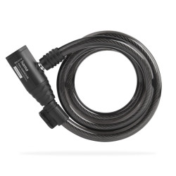 Hama Bicycle Spiral Cable Lock, 120 cm, Black