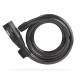 Hama Bicycle Spiral Cable Lock, 120 cm, Black