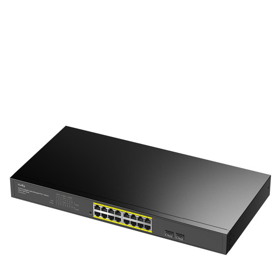 Cudy GS1016Е, 16-Port Gigabit Cloud Easy-Managed PoE+ Switch with 2 SFP