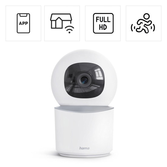Hama Smart surveillance camera, indoor, recording, pivotable