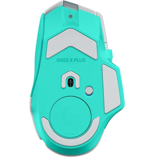 Геймърска безжична мишка Logitech G502 X Plus Lightsync RGB - Mint