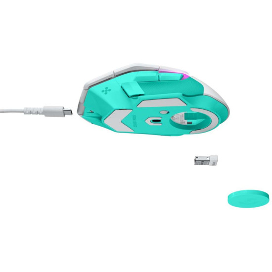 Геймърска безжична мишка Logitech G502 X Plus Lightsync RGB - Mint