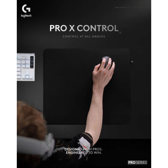 Геймърски пад Logitech Pro X Control 400x460 mm - Черен