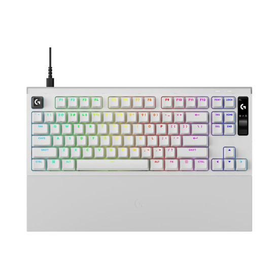 Gaming Mechanical keyboard Logitech G Pro X2 RAPID TKL, Magnetic Analog Linear Switch - White