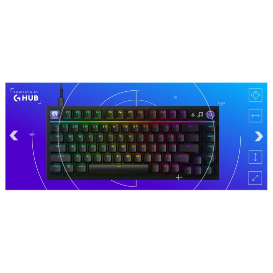 Gaming Mechanical keyboard Logitech G316 X 75 - Hot-Swappable Tactile Switch - Black