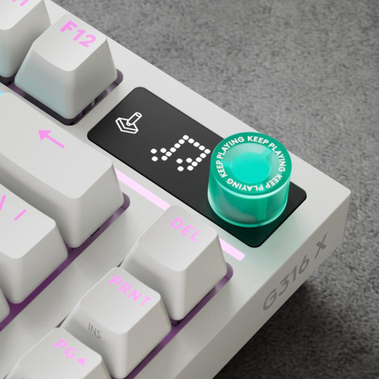 Gaming Mechanical keyboard Logitech G316 X 75 - Hot-Swappable Tactile Switch - White