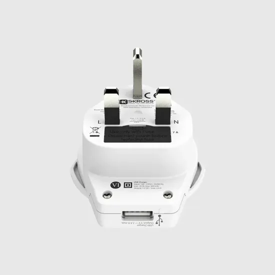 Skross Universal adapter World to UK, USB