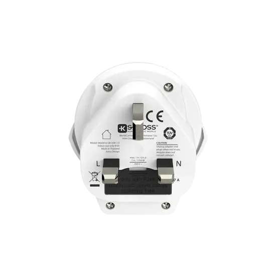 Skross Universal adapter World to UK, USB
