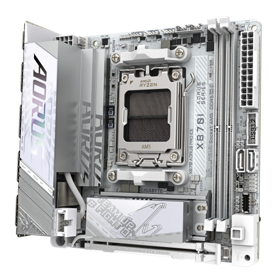 Дънна платка GIGABYTE X870I AORUS PRO ICE WIFI 7, Socket AM5