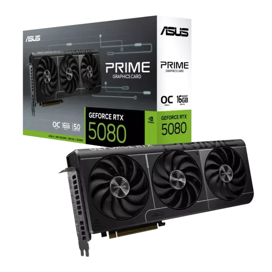 Видео карта ASUS PRIME GeForce RTX 5080 OC 16GB GDDR7