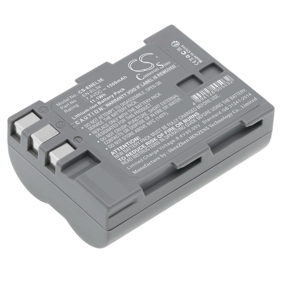 Camera Battery for NIKON EN-EL3  Li-Ion 7.4V 1300mAh Cameron Sino