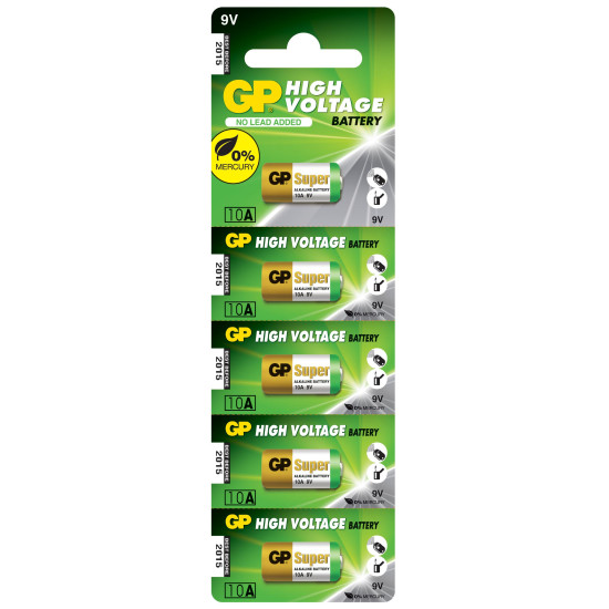 GP  A 10 Alkaline battery 9V remote /5br./pack price for 1 pc. /
