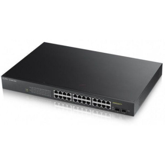 Switch ZYXEL GS1900-24HP, 24 port managed, Gigabit, PoE, Rack-Mount
