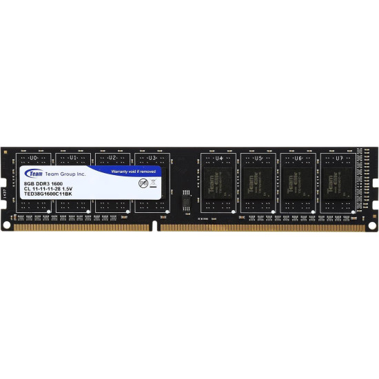 Memory Team Group Elite DDR3 - 8GB, 1600 mhz, CL11-11-11-28 1.5V