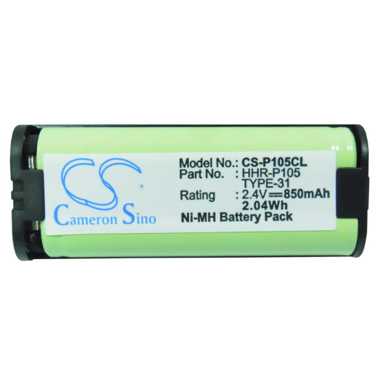 Battery for cordless phone 2,4V 850mAh pack HHR-P105 за PANASONIC KX242  Cameron Sino