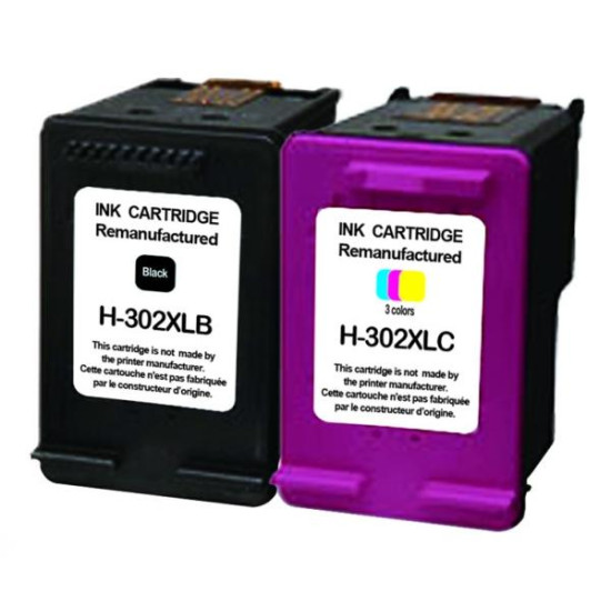 Ink cartridge UPRINT HP 302XL BK+CL,F6U68AE+F6U67AE, DJ 1110 AiO/2130 AiO/3630 AiO/4650 AiO