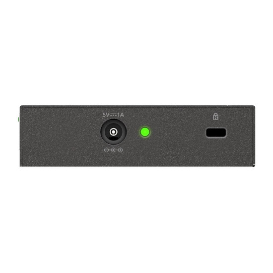 Switch D-Link DGS-105/E, 5 ports, 10/100/1000, Gigabit, metal