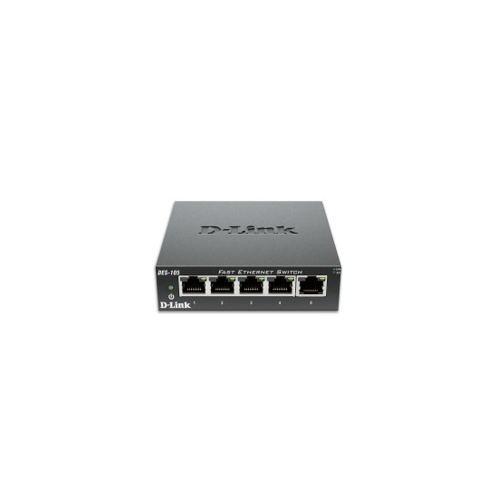 Switch D-Link DES-105/E 5-port 10/100 Metal Housing Desktop Switch