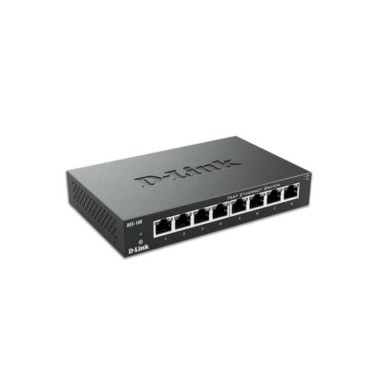 Switch D-Link DES-108/E 8-port 10/100 Metal Housing Desktop Switch