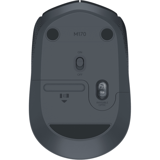 Wireless optical mouse LOGITECH M171, Black, USB