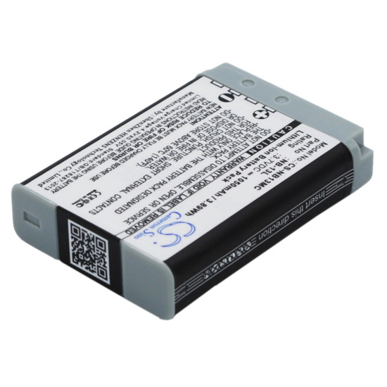 Camera Battery for CANON NB13MC  NB13L  3,7V 1050 mAh  LiIon Cameron Sino