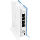 Wireless Access Point MikroTik hAP lite RB941-2nD-TC, 32MB RAM, 4xLAN, built-in 2.4Ghz 802.11b/g/n, tower case