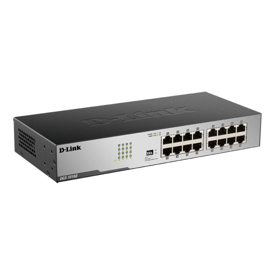 Суич D-Link DGS-1016D/E, 16 портов 10/100/1000, Desktop, rack mount