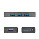 USB 3.0 4-port hub j5Create JUH340, 1:4, Black