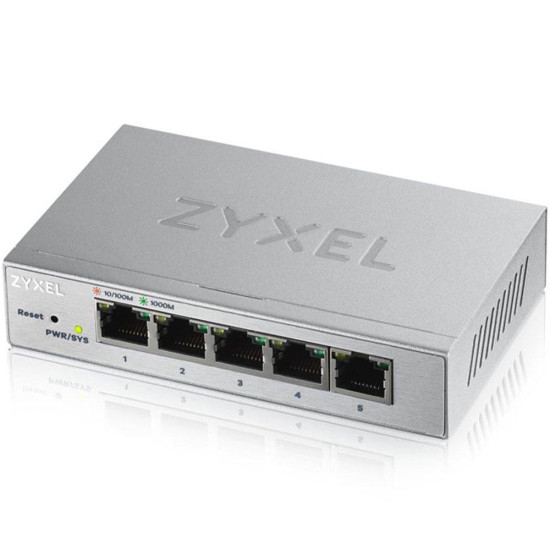 Switch ZyXEL GS-1200-5, 5 Ports, Gigabit, webmanaged