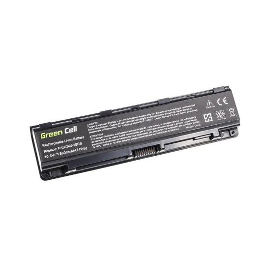 Laptop Battery for Toshiba Satellite C850 C855 C870 L850 L855 PA5024 10.8V 6600 mAh GREEN CELL