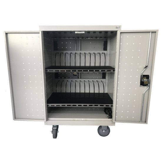 Tablet Storage and Charging Cart Estillo LP-1224 - For 24 mobile devices
