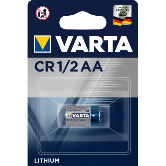 Lithium industrial battery CR-1/2AA  3V  1000mAh  VARTA