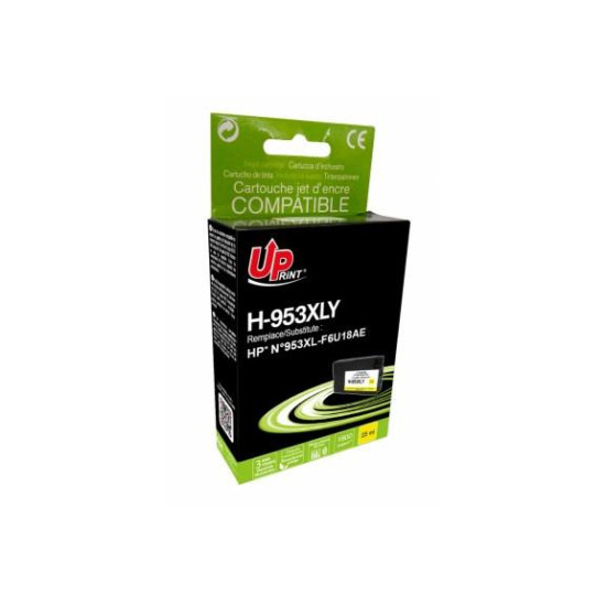 Ink cartridge UPRINT F6U18AE, HP 953XL, OfficeJet Pro 8210/8710/7720, 25 ml, Yellow