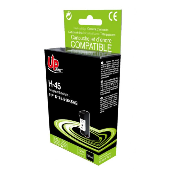 Ink cartridge UPRINT 51645A HP, Black
