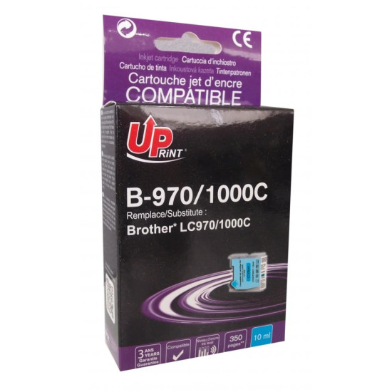 Ink cartridge UPRINT LC970 BROTHER, Cyan