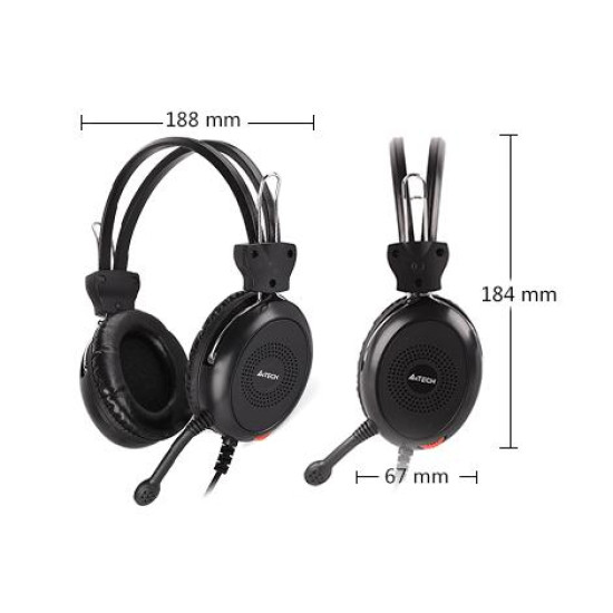 Headphones with microphone A4TECH HU-30