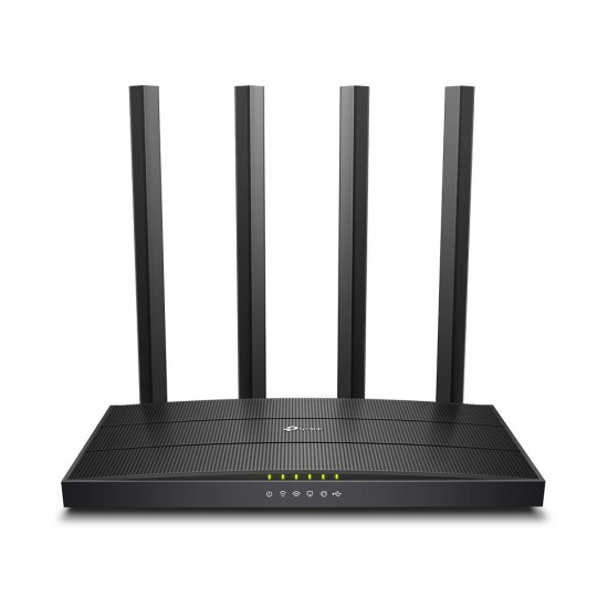 Безжичен рутер TP-Link Archer C6U AC1200, 2.4/5 GHz, 300 - 867Mbps, 10/100/1000
