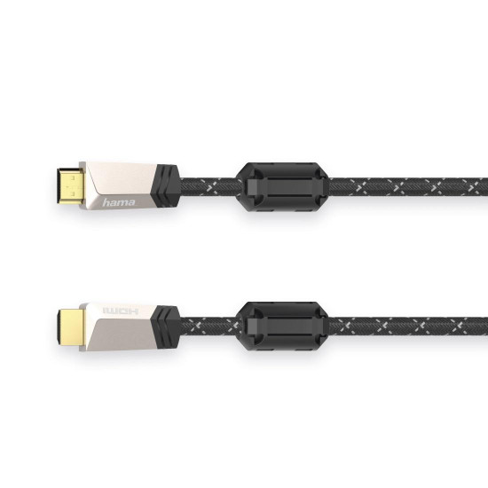 Hama Premium HDMI™ cable with Ethernet, plug - plug, ferrite, metal, 1.5 m