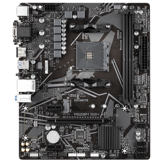 Motherboard GIGABYTE A520M-S2H, Socket AM4