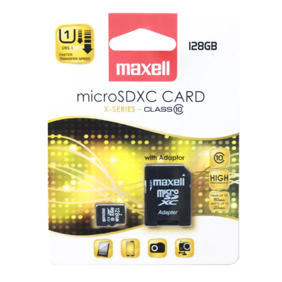 Memory card  Maxell micro SDXC, 128GB