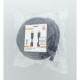Кабел HAMA High-speed, HDMI мъжко - HDMI мъжко, 4K, 10.2GB/s, Ethernet, 15 м, Позл. конектори, 2 филтъра, Черен
