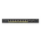Switch ZYXEL GS1100-10HP, 8 ports, Gigabit, PoE, 2xSFP